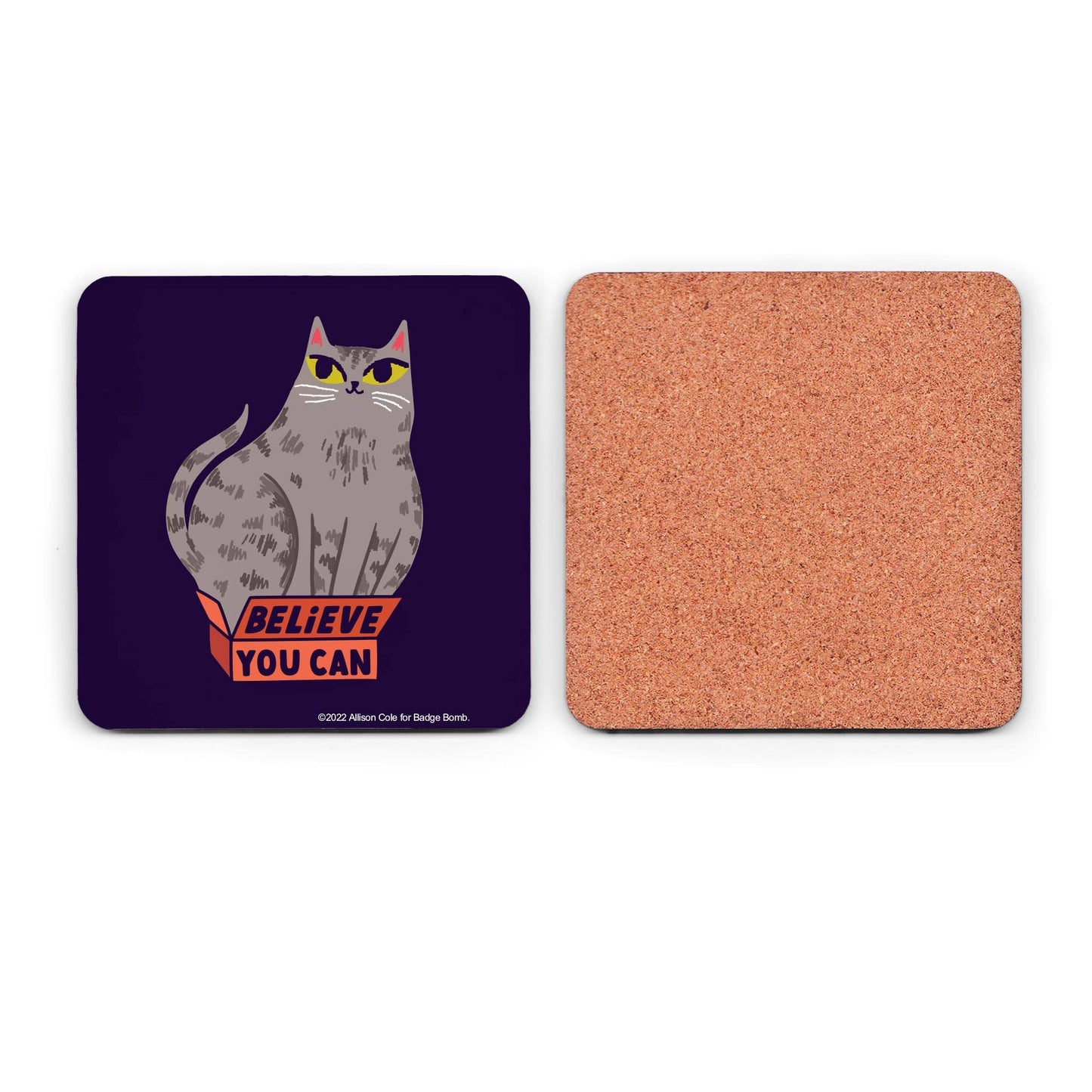 Believe You Can Cat Coaster